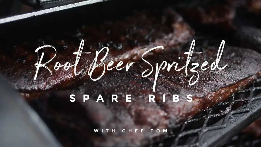 Root Beer Spritzed Spare Ribs Recipe