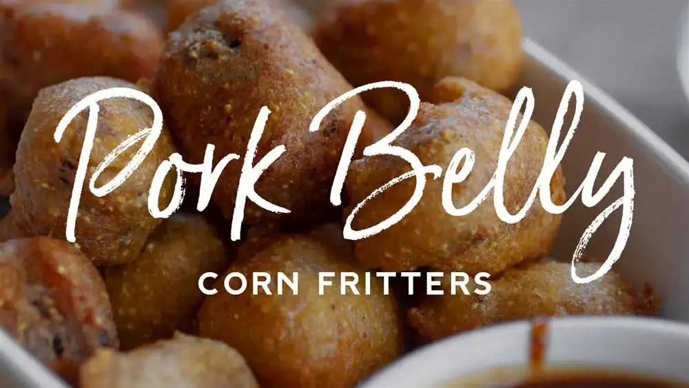 Pork Belly Corn Fritters Recipe