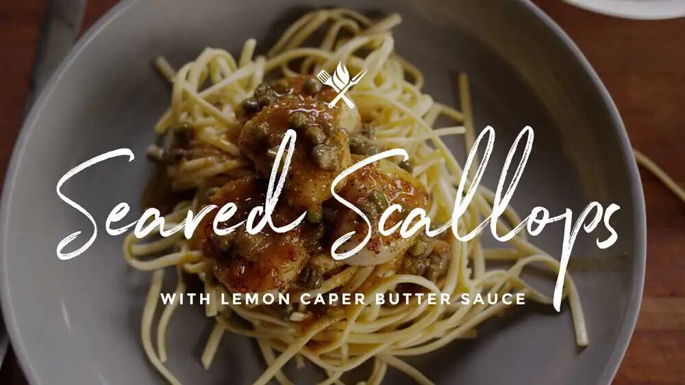 Seared Scallops with Lemon Butter Caper Sauce