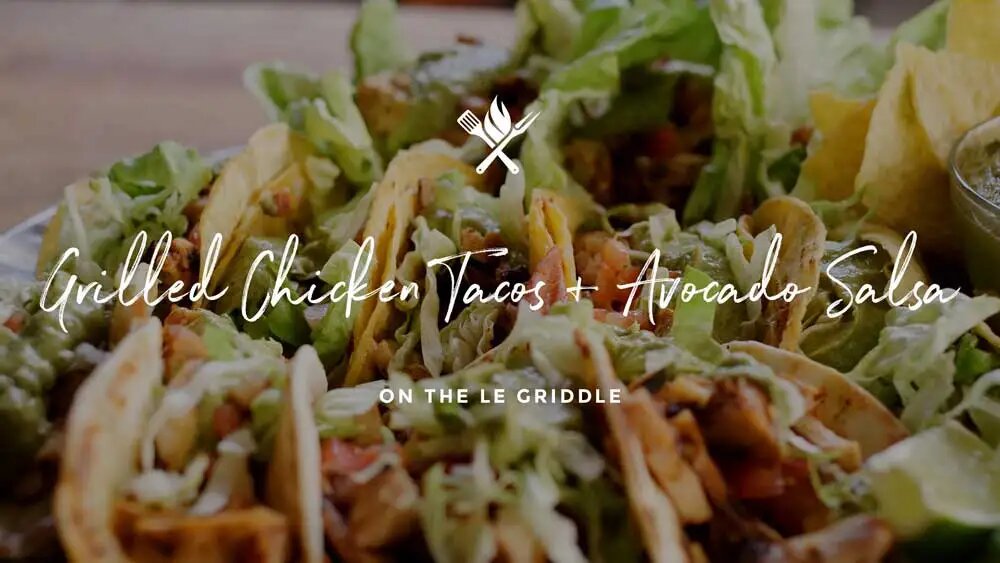 Grilled Chicken Tacos with Avocado Salsa Dinner Recipe