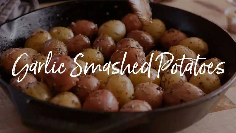 Garlic Smashed Potatoes Recipe