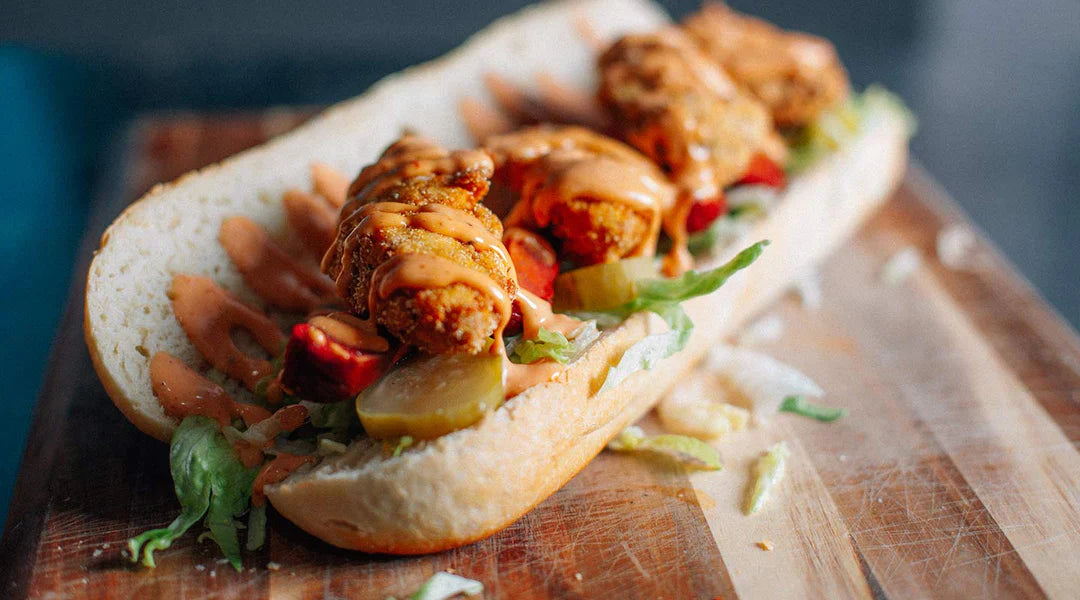 Fried Oyster & Hot Link Po' Boy