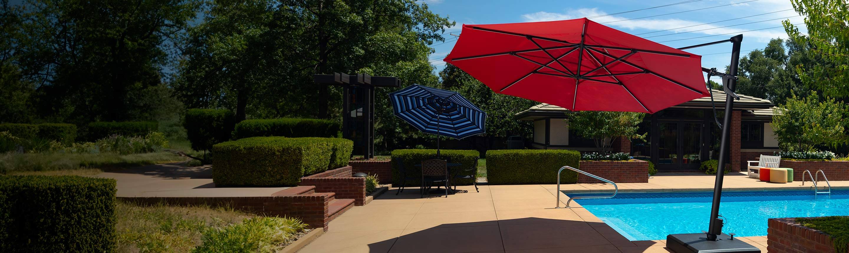 crank patio umbrella JEAREY 8-ft Navy Square Crank Patio Umbrella With Base in the Patio  Umbrellas department at Lowes.com