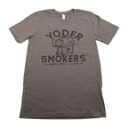 All Things Barbecue Light Grey Yoder Smokers Tshirt Shirts & Tops