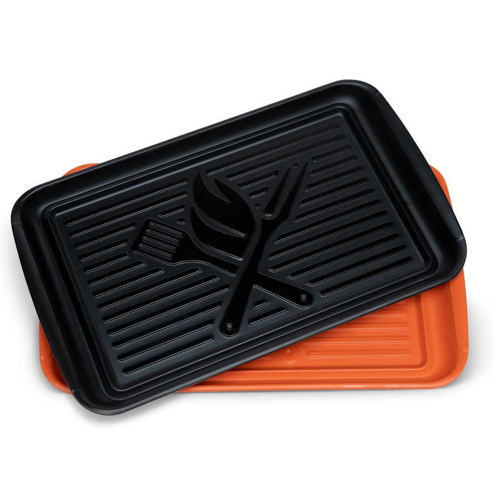 ATBBQ Stackable Prep & Serve Trays Outdoor Grill Accessories 12037771