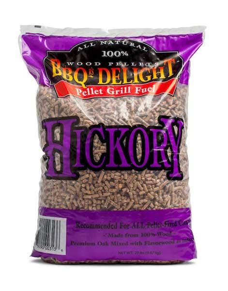 BBQr's Delight Wood Pellets, 20lb Bag Firewood & Fuel Hickory 12021786