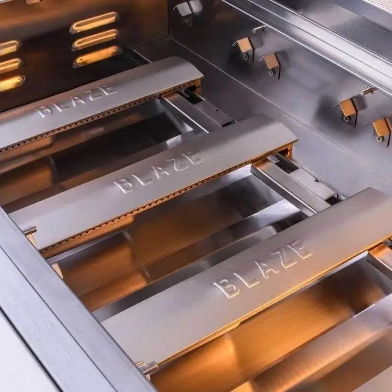 Blaze Grills Premium LTE 32” 4-Burner Gas Grill with Rear Burner and Built-In Lights Outdoor Grills
