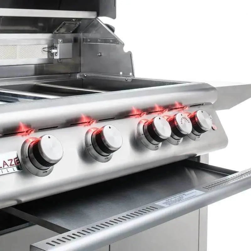 Blaze Grills Premium LTE 32” 4-Burner Gas Grill with Rear Burner and Built-In Lights Outdoor Grills