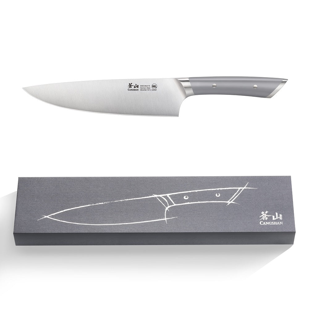 Cangshan 8in Chefs Knife Helena Grey Limited Edition Kitchen Knives 12042736