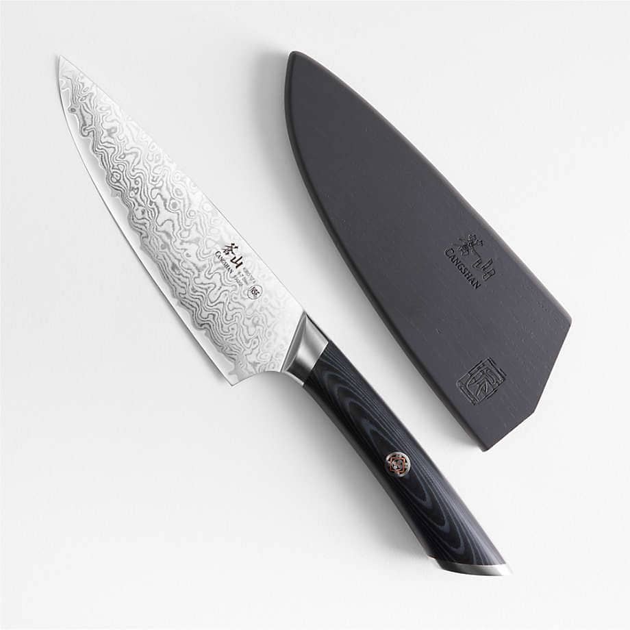 Cangshan Kuro 6-inch Chef's Knife with Sheath Kitchen Knives 12047191