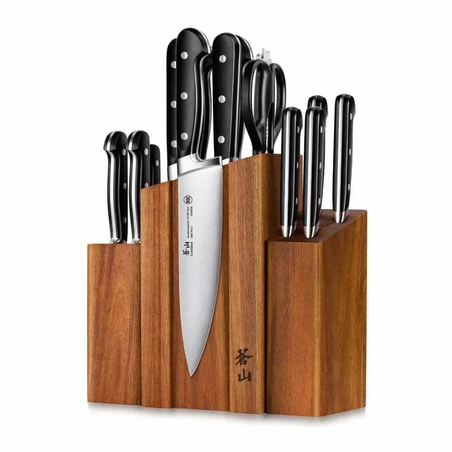 Cangshan TV2 Series 14-Piece Magnetic Knife Block Set