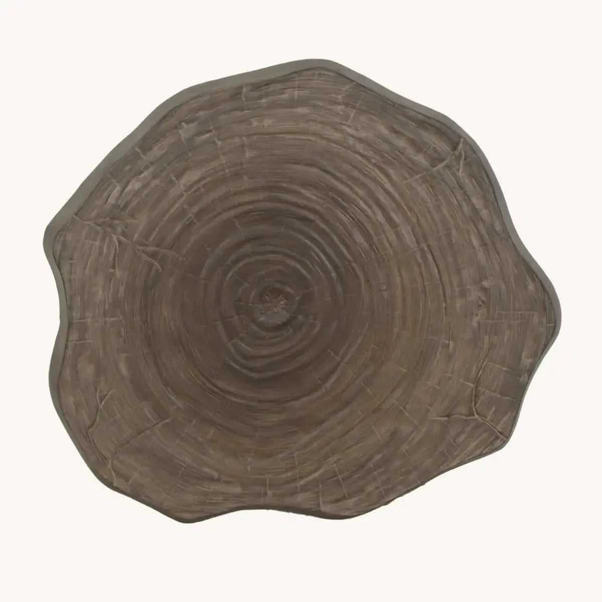 Castelle Nature's Wood Natural Coffee Table with Weathered Wood Top and Antique Dark Rum Finish on legs 12038586