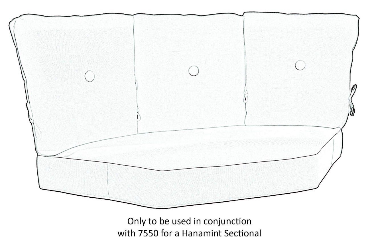 Casual Cushion Estate Series Deep Seating 3 Back Corner Sectional Cushion in Stone Linen Chair & Sofa Cushions 12027387