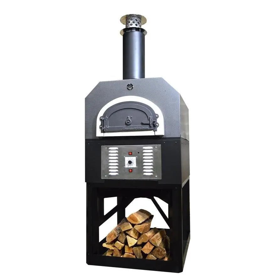 Chicago Brick Oven CBO-750 Hybrid Stand Pizza Oven Pizza Makers & Ovens Silver Vein / Natural Gas 12029883
