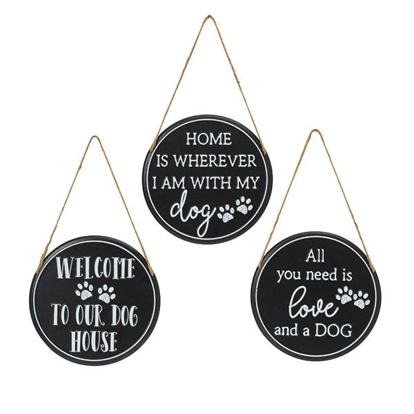 Dog Lover Hanging Wall Signs Decor