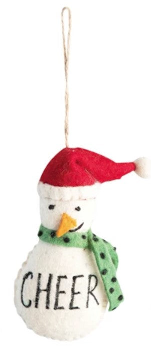 Felt Snowman Ornaments Style 2 12039784