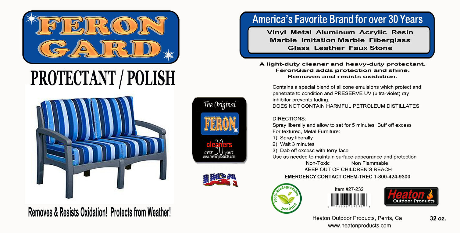 Feron Gard Outdoor Furniture Protectant Spray, 32oz Furniture Cleaners & Polish 12031421