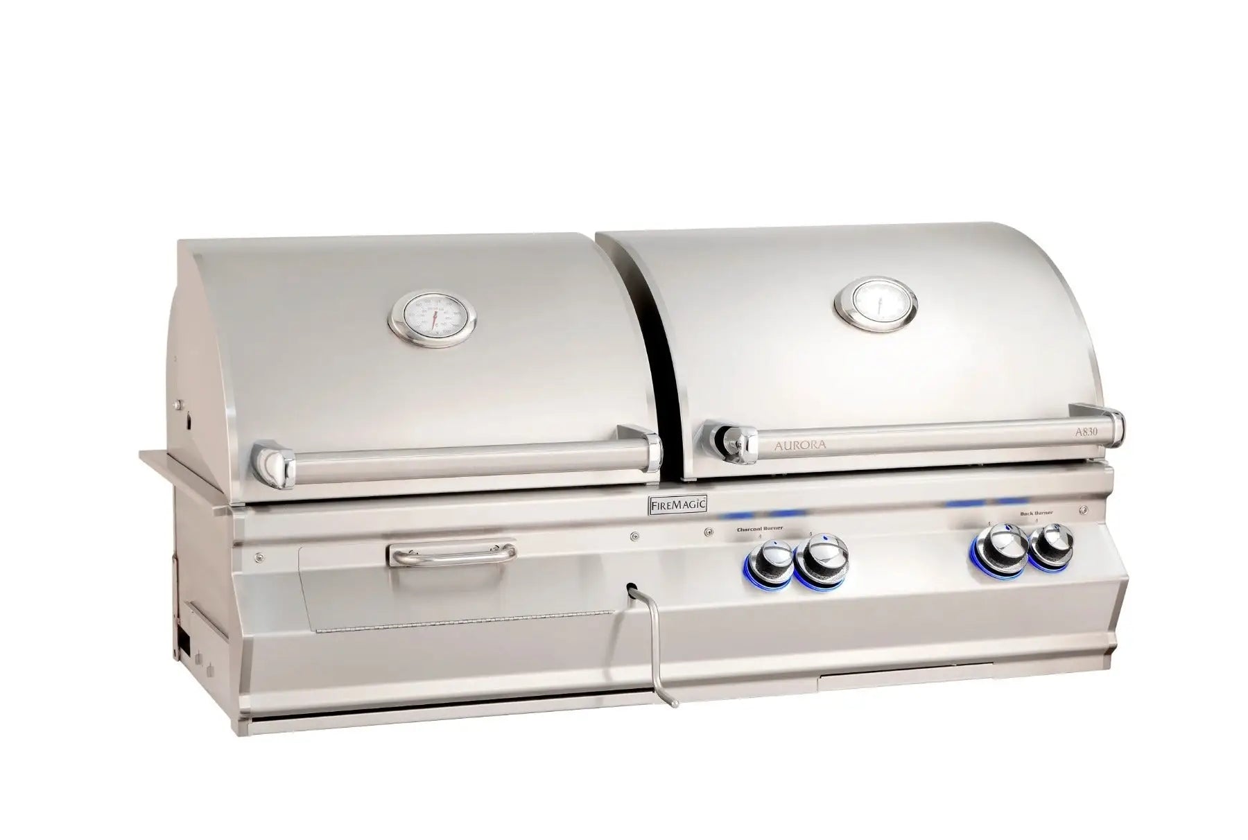 Fire Magic Aurora A830i Built-In Gas Charcoal BBQ Grill