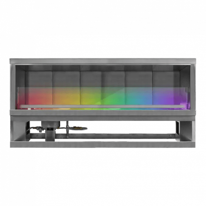 FireGear Kalea Bay Outdoor Fireplace with LED Lighting Outdoor Fireplaces 72 inch / Without See-Through Kit / Natural Gas 12045708