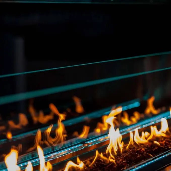 FireGear Kalea Bay Outdoor Fireplace with LED Lighting Outdoor Fireplaces