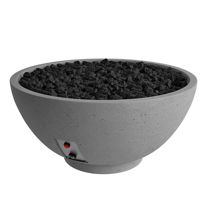FireGear Sanctuary 2 Round 39 inch Fire Table in Slate Grey Fire Pits