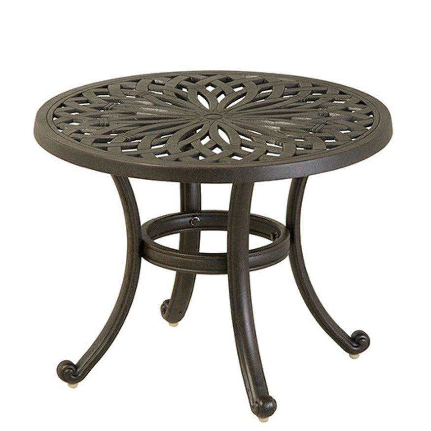 Hanamint Mayfair 24 inch Round Tea Table Outdoor Tables 12028006