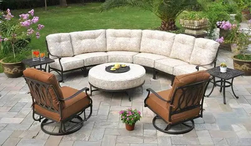 Hanamint Mayfair Estate Crescent Left Chair Outdoor Chairs 12025041