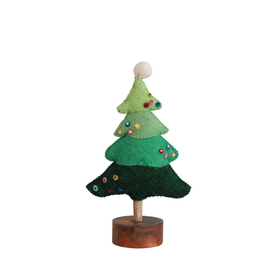 Decorative Wool Green Tree Decorative Wool Green Tree
