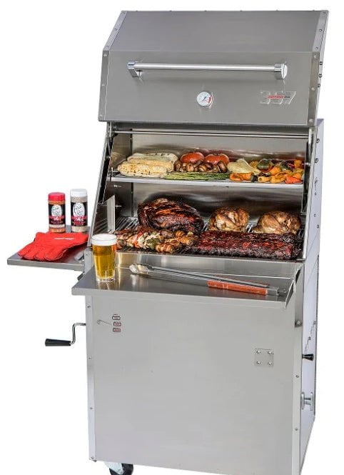 Hasty-Bake 357 PRO Stainless Steel Charcoal BBQ Grill Outdoor Grills 12032490