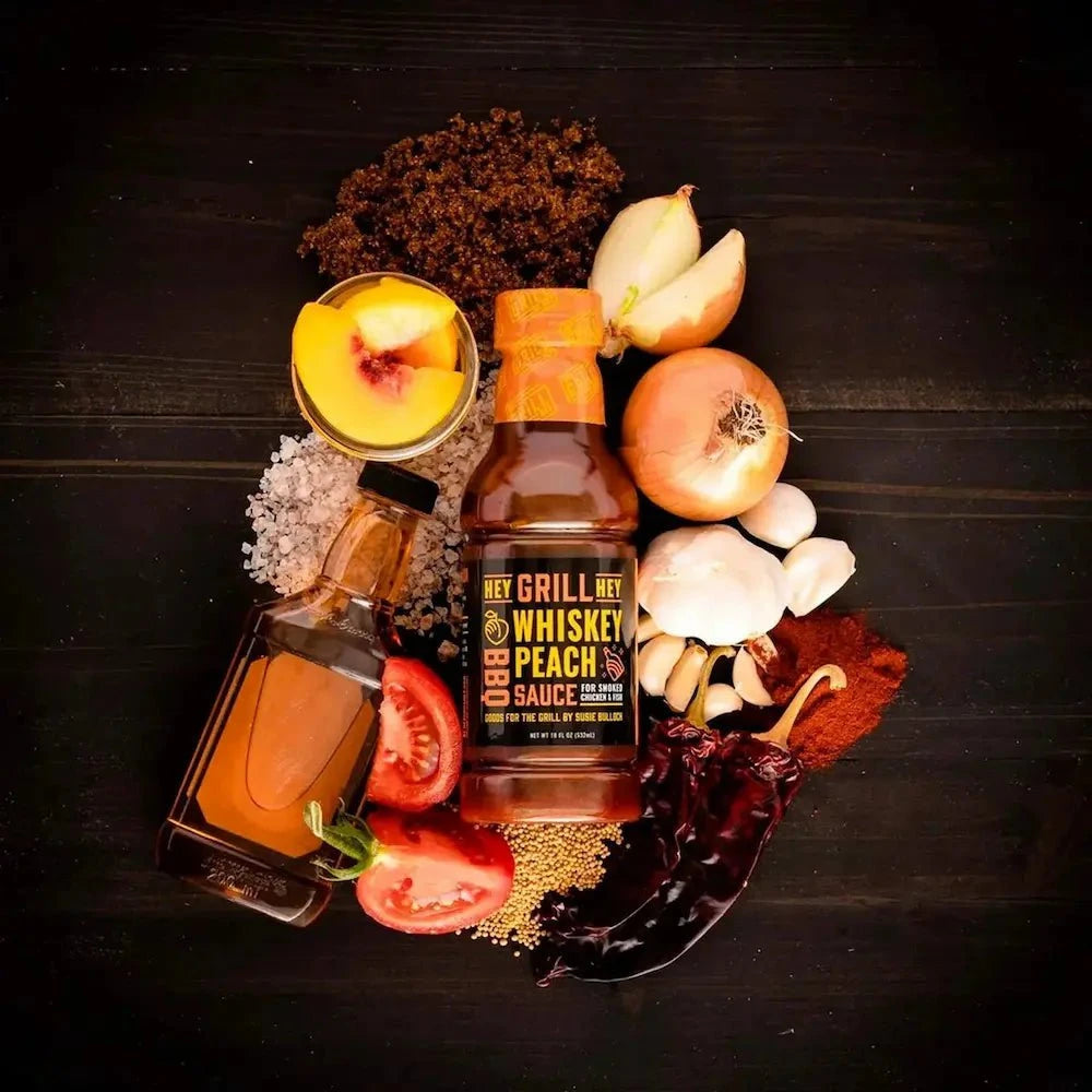 Hey Grill Hey Whiskey Peach BBQ Sauce Condiments & Sauces 12042858