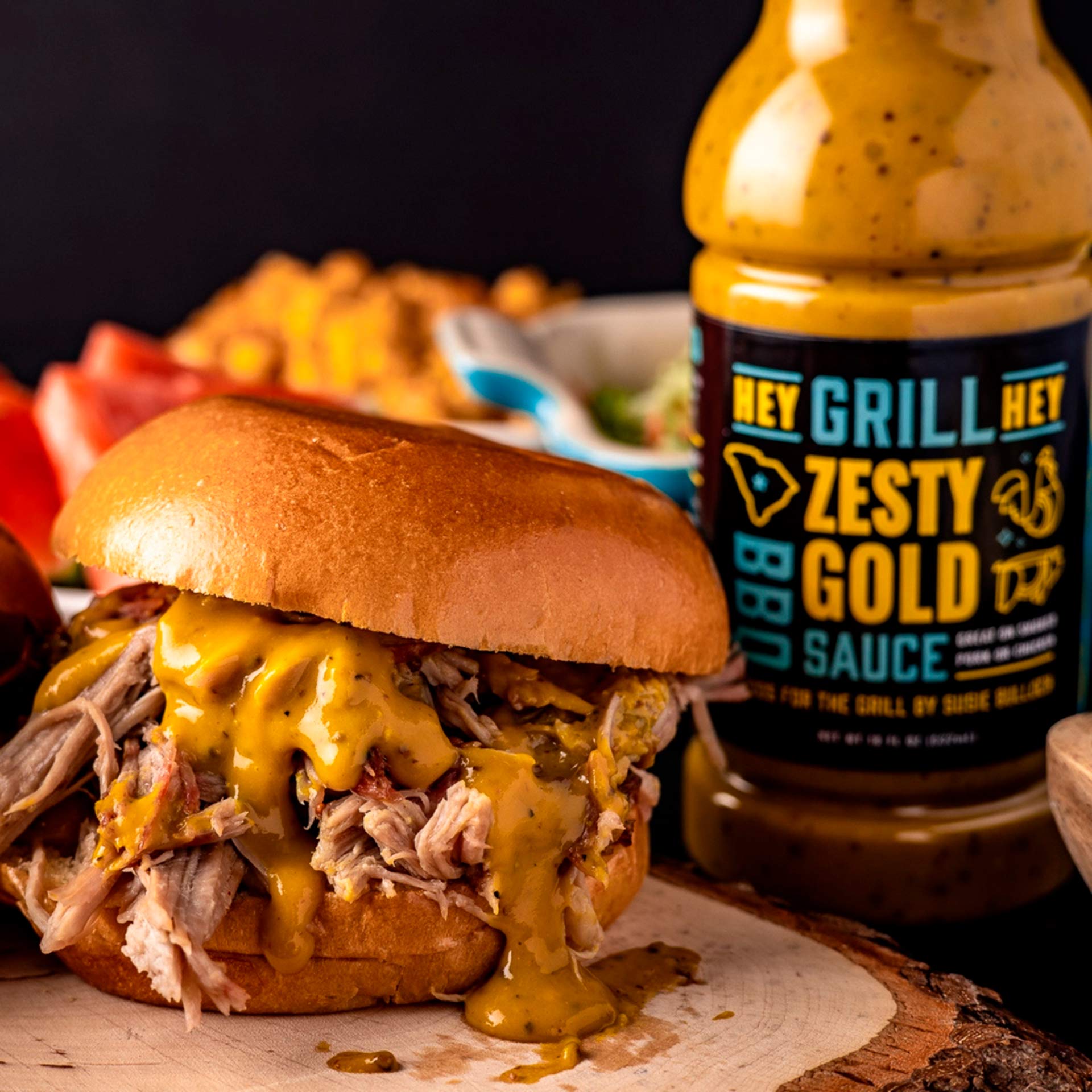 Hey Grill Hey Zesty Gold BBQ Sauce Condiments & Sauces 12042859