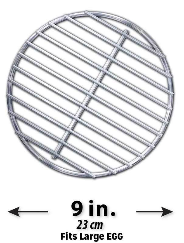 High-Que Stainless Steel High-Heat Firegrate Upgrade for Big Green Egg Outdoor Grill Replacement Parts Large Egg 12011489