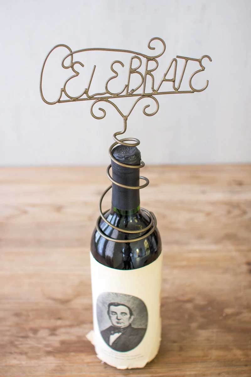 Kalalou Celebrate Bottle Topper Decor 12029767
