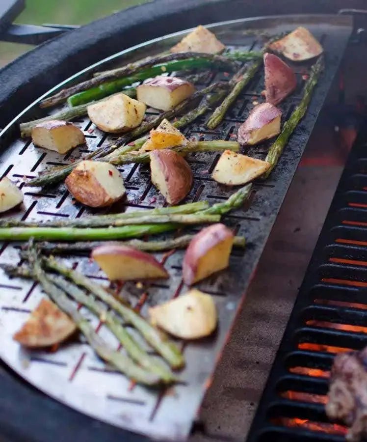 Kamado Joe Big Joe Stainless Steel Half Moon Cooking Surface Outdoor Grill Accessories 12025669