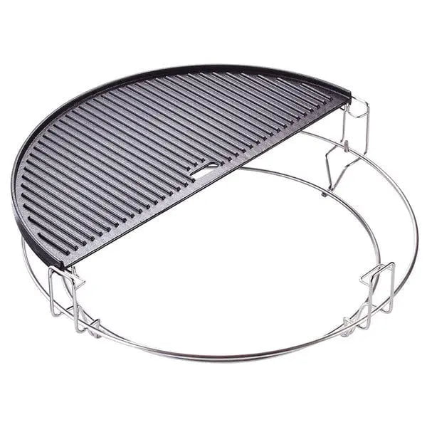 Kamado Joe Half Moon Cast Iron Reversible Griddle for Big Joe 24