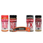 Killer Hogs Four Rub + Thermometer Gift Set Food Gift Baskets 12043675