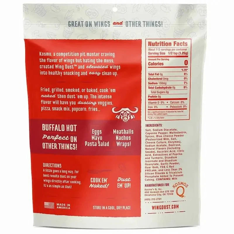 Kosmos Q Buffalo Hot Wing Dust Seasonings & Spices 12031574