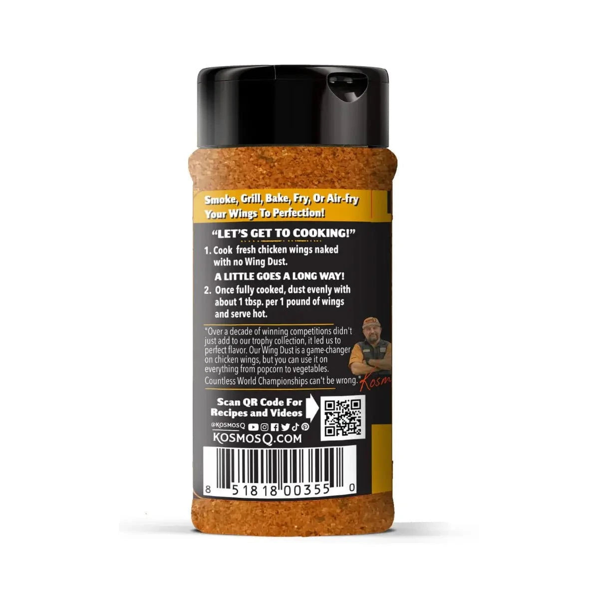 Kosmos Q Honey BBQ Wing Dust, 5.5oz Seasonings & Spices 12031569