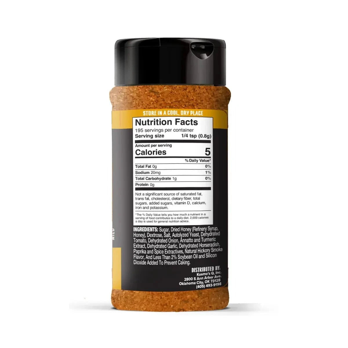Kosmos Q Honey BBQ Wing Dust, 5.5oz Seasonings & Spices 12031569