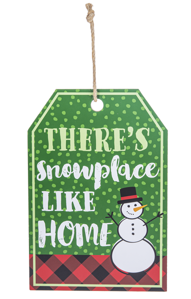 Large Holiday Hang Tag - Joy to the World It's The Only Place With Wine Joy To The World 12038653