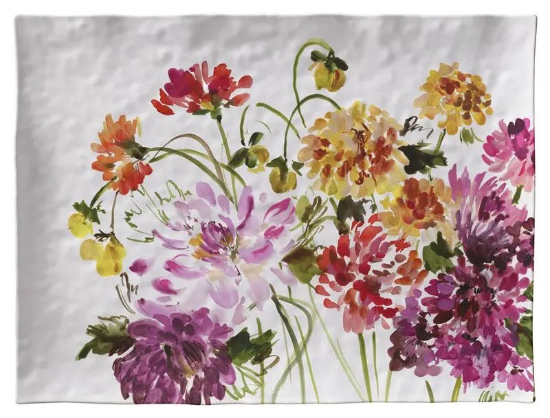 Merritt Garden Brights Melamine Dinnerware Collection Dinnerware Serving Tray 12042365