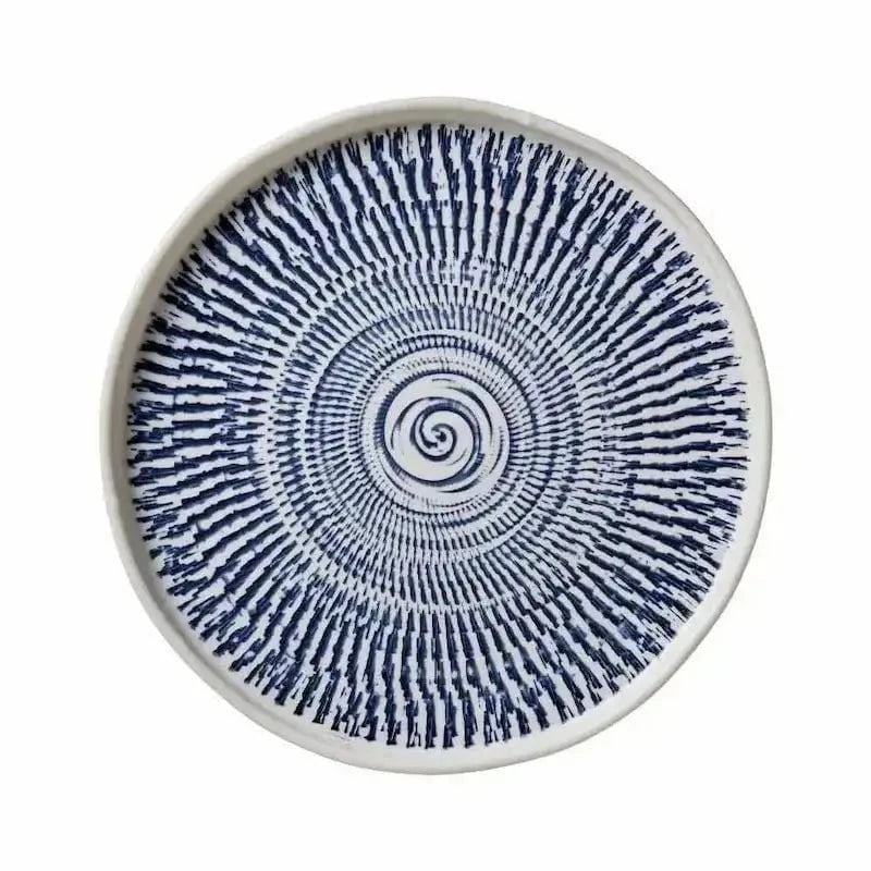Merritt Tribal Blue Melamine Dinnerware Collection Dinnerware Salad Plate 12039610