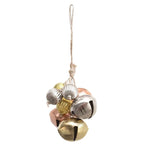 Metal Bead & Jingle Bell Cluster Ornament, Multicolor Holiday Ornaments 12038707