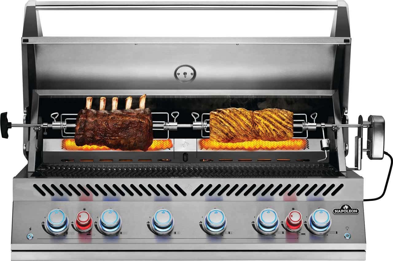 Napoleon Grills 44 inch 700 Built-In Gas Grill Head with Infrared Rear Rotisserie Burner Outdoor Grills