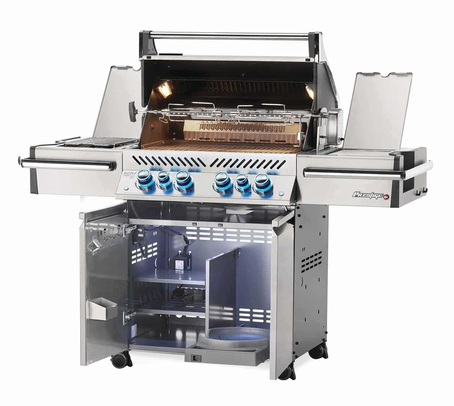 Napoleon Grills Prestige PRO 500 Gas Grill with Infrared Side and Rear Burners, Stainless Steel Outdoor Grills