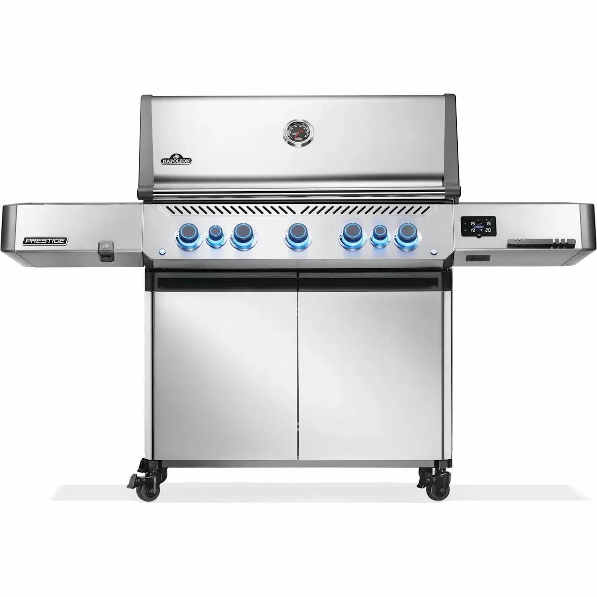 Napoleon Prestige 665 Connected Gas BBQ Grill with Infrared Side and Rear Burner Outdoor Grill Liquid Propane 12046946