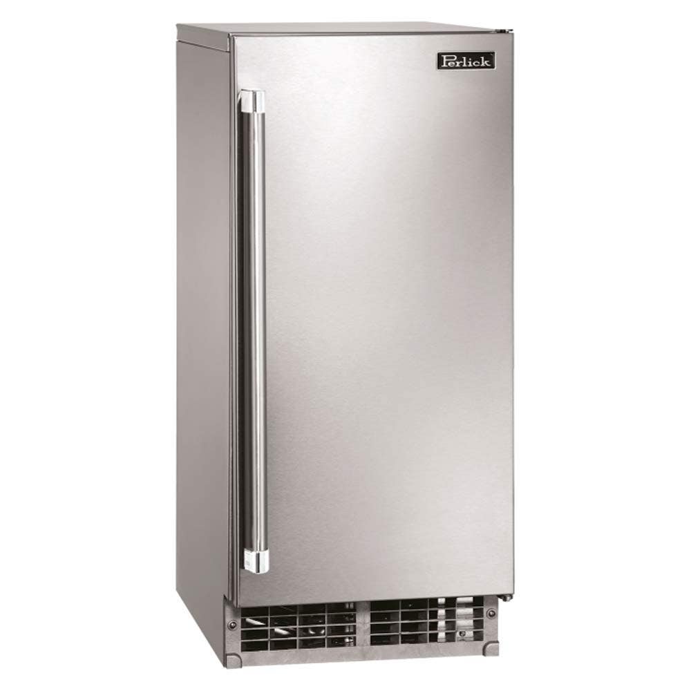 Perlick H50 Signature Series Clear Ice Maker, Stainless Steel Solid Door Right Hinge 12041014