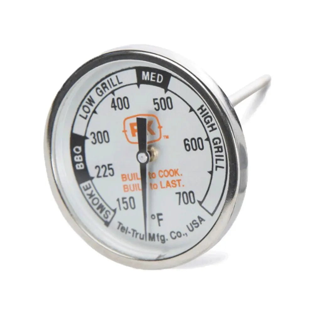 Tel-Tru Grill Thermometer Bq225 – 5,1 Cm Zifferblatt, 5,4 Cm Stiel, Messbereich 100–650 °F