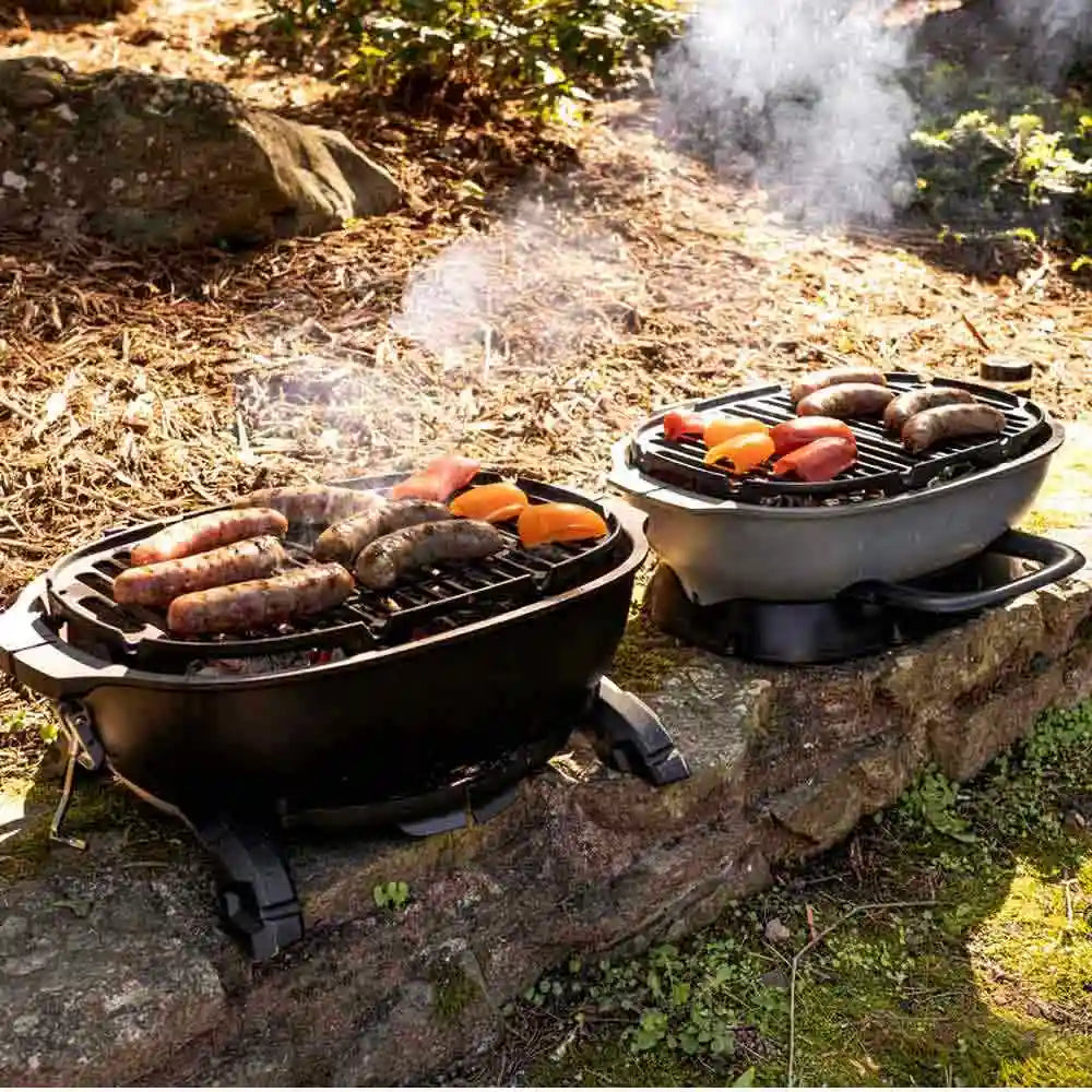 PK Grills PKGO Portable Charcoal BBQ Grill with Flipkit Outdoor Grills 12039239