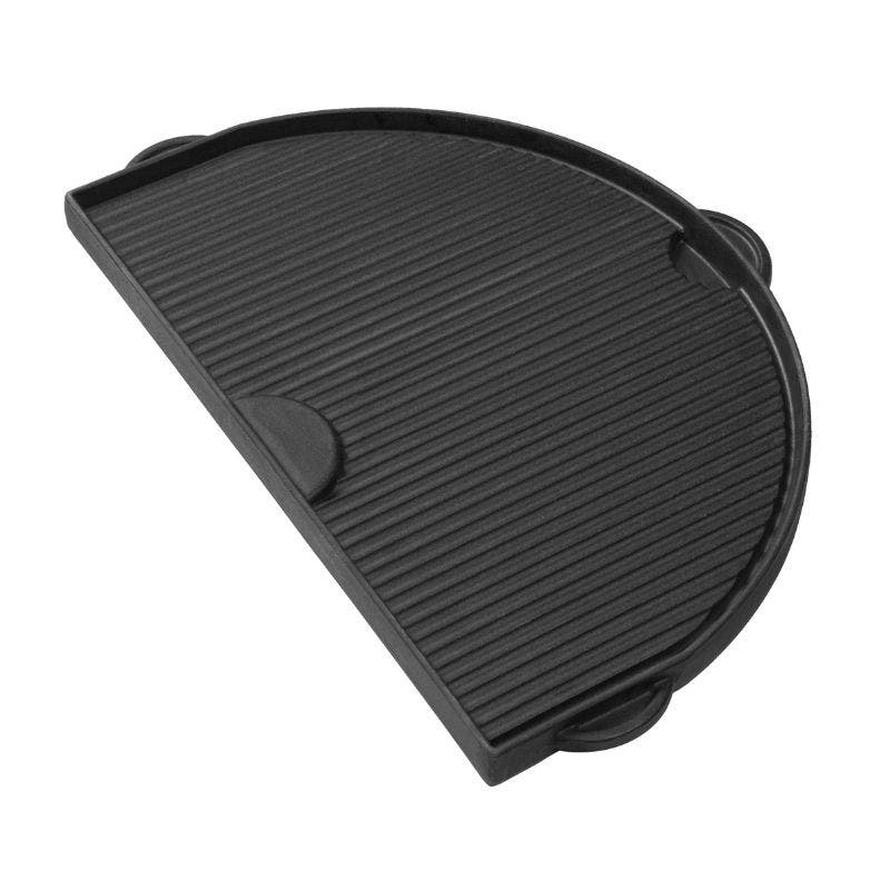 Primo Cast Iron Griddle for Oval JR 200, Flat and Grooved Sides Outdoor Grill Accessories 12039109